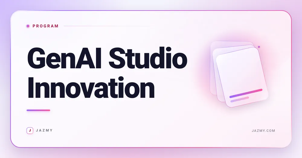 GenAI Studio Innovation